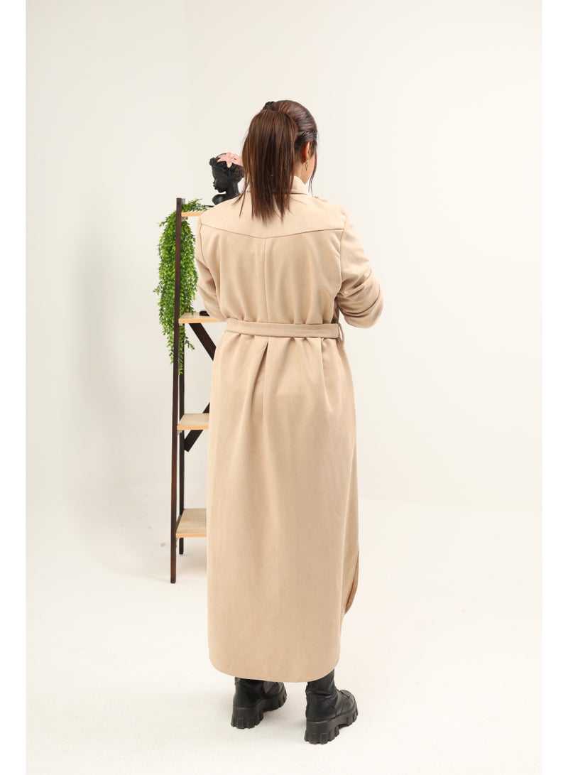 تونك شتوى خامة سويت لون بيج - Image 3